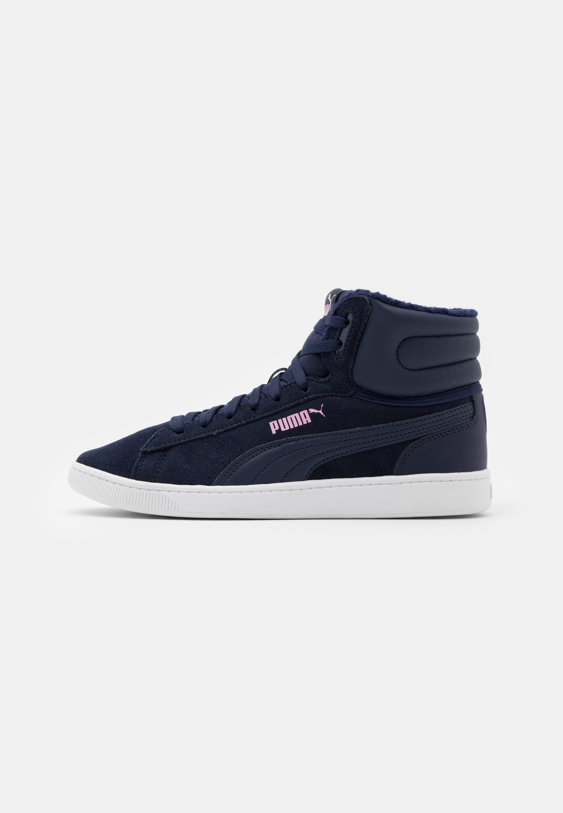 Puma VIKKY MID JR - Sneakers hoog - peacoat/pale pink/white/donkerblauw -  Zalando.nl