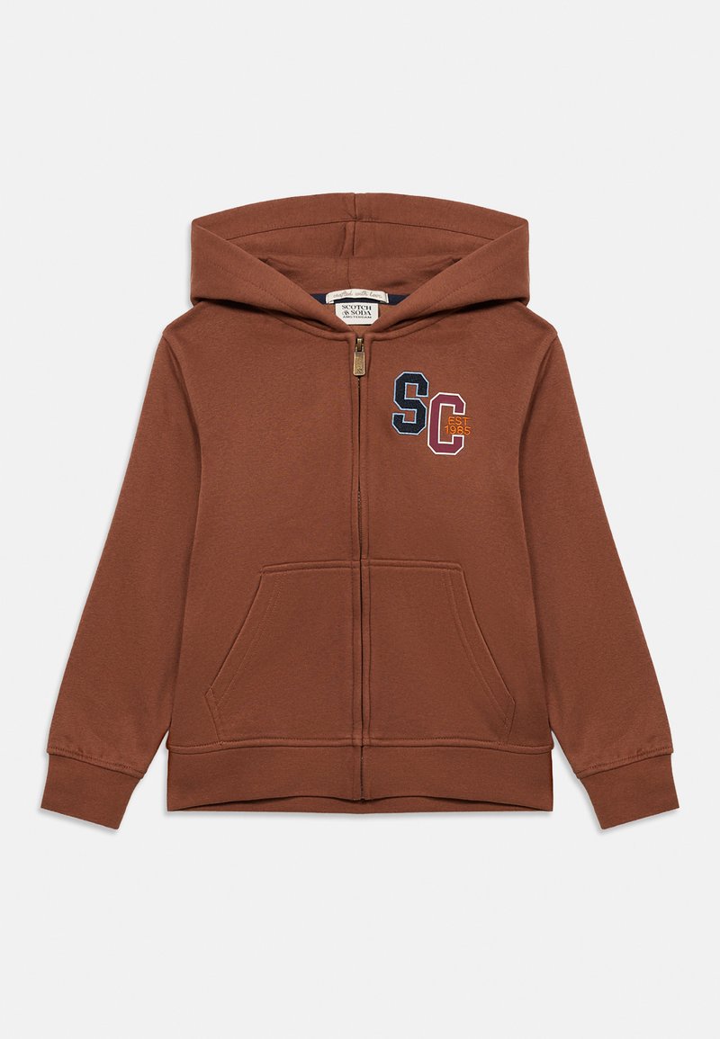 Scotch & Soda Sweater met rits bruin Scotch & Soda Sweater met rits bruin