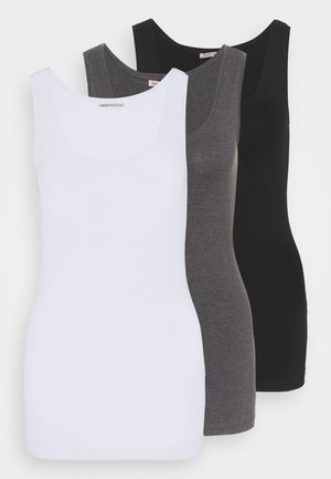 Top - black/white/mottled grey