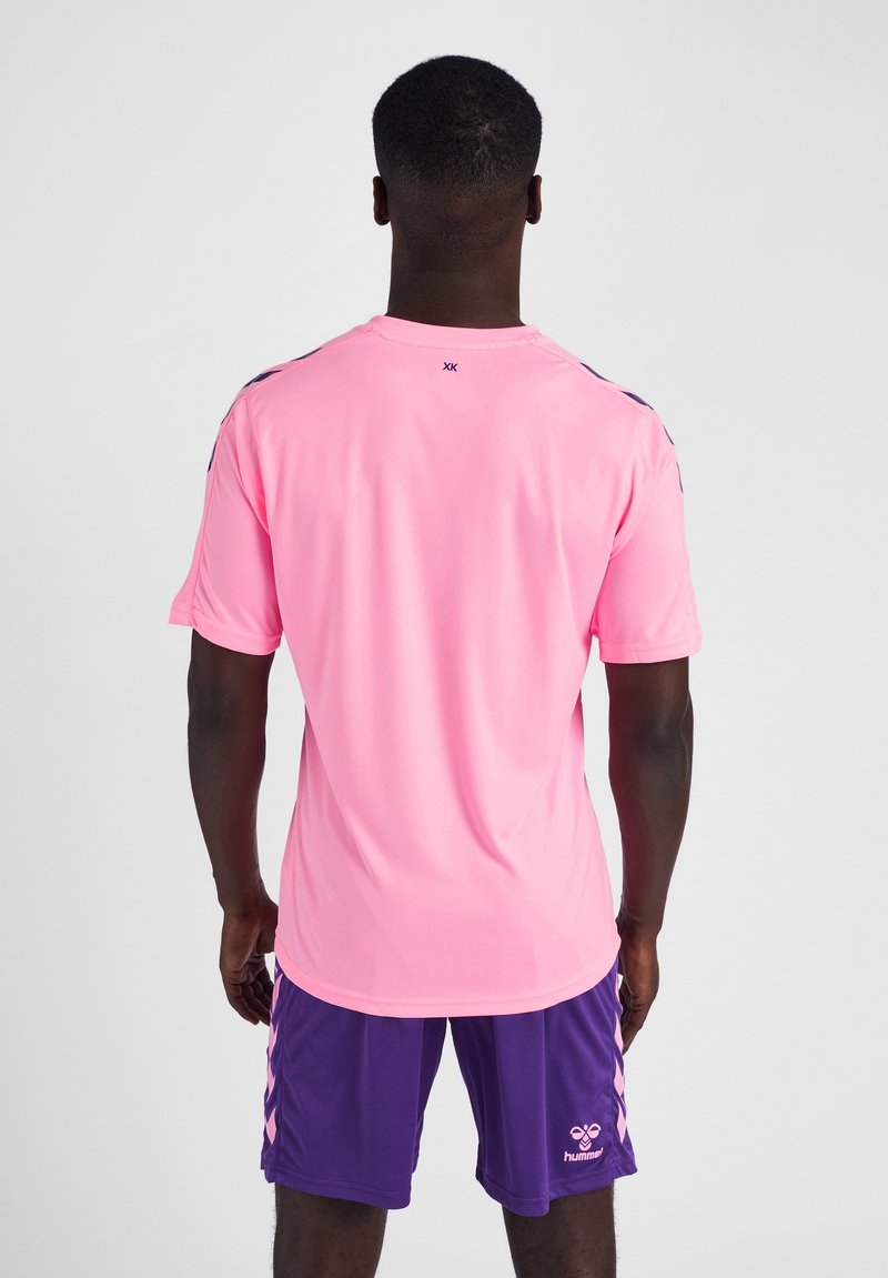 Tee-shirt À Manches Courtes Homme Col Rond Rose LACOSTE P Th76180eti