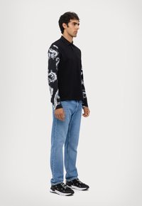 Versace Jeans Couture - CONTRAST CHROME - Polo - black Image miniature 1