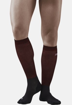 CEP INFRARED RECOVERY SOCKS MEN - MADE IN GERMANY - Kniestrümpfe - black red