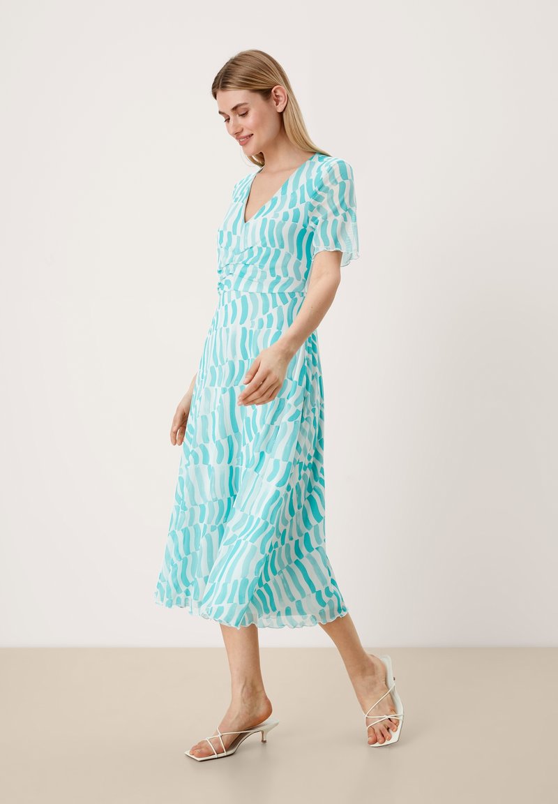 Damen Freizeitkleider | s.Oliver BLACK LABEL EN MESH À IMPRIMÉ Freizeitkleid pale aqua aop/mint - VW84955 Damen Freizeitkleider | s.Oliver BLACK LABEL EN MESH À IMPRIMÉ Freizeitkleid pale aqua aop/mint - VW84955