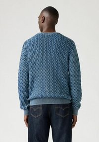 Levi's® PRESIDIO CREW CABLE PIRATE  - Trui - cable rib pirate bla