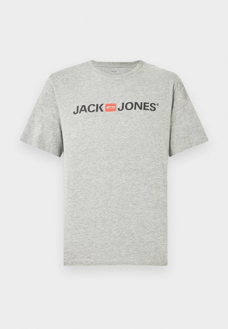 jack & jones T-shirt print lichtgrijs gemêleerd