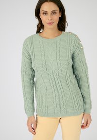 Damart À TORSADES ET BOUTONS  - Pullover - vert jade