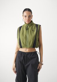 Puma - DARE TO - Waistcoat - olive green Thumbnail Image 1