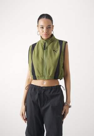 DARE TO - Waistcoat - olive green