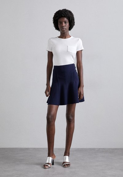 Norma Kamali GRACE MINI SKIRT - Miniszoknya - true navy