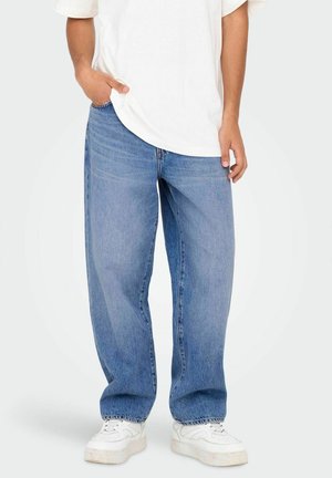 LOCKER GESCHNITTEN ONSFADE MITTLERE TAILLE - Avar lõikega teksad - special bright blue denim
