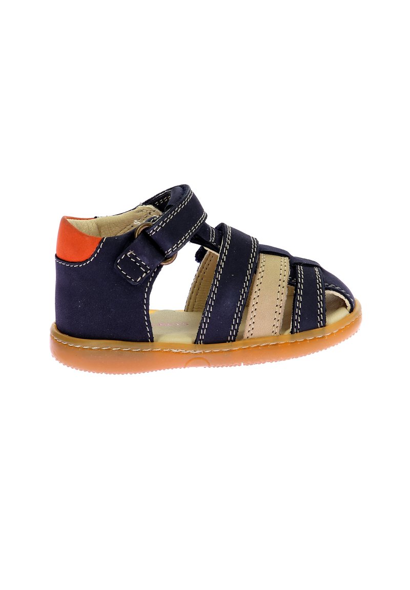 Chaussures Classiques été Petit Talon 4 Cm Cuir Bleu Marine - Taille 38, Occasion, Vintage