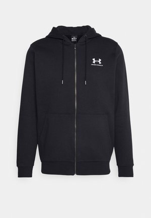 Under Armour ESSENTIAL - Vetoketjullinen college - black/white