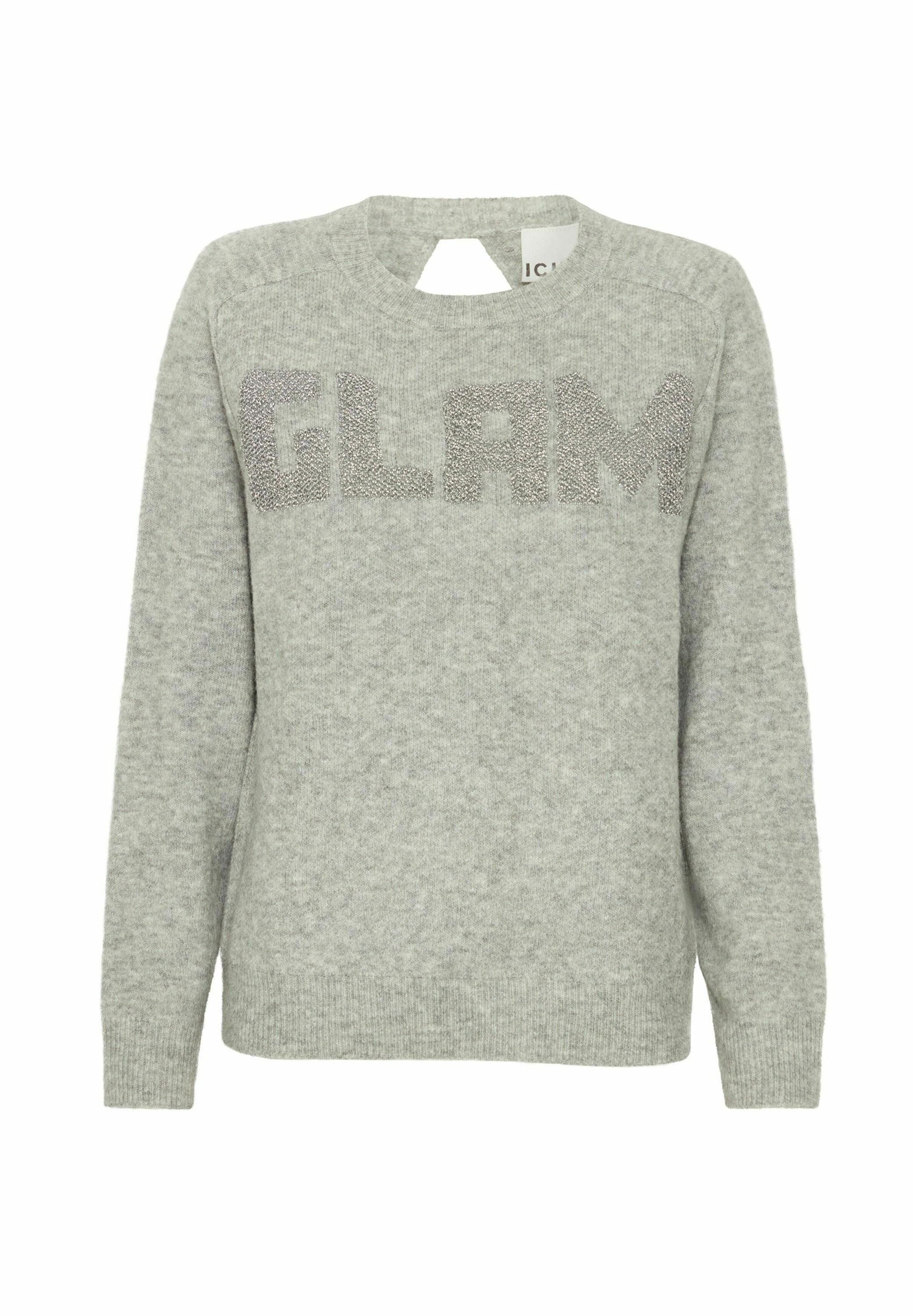 売れ筋商品|||イチ ニット&セーター レディース アウター IHMACON LS8 - Jumper - grey melange ICHI IHMACON LS8 - Jumper - grey melange/grey - Zalando