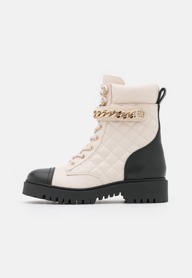 Guess Botines con plataforma - off-white