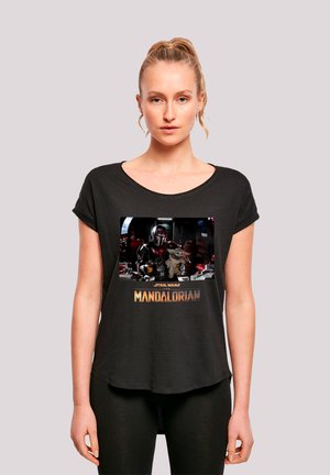 STAR WARS THE MANDALORIAN CHILD ON BOARD - PREMIUM KRIEG DER STE - Print T-shirt - black