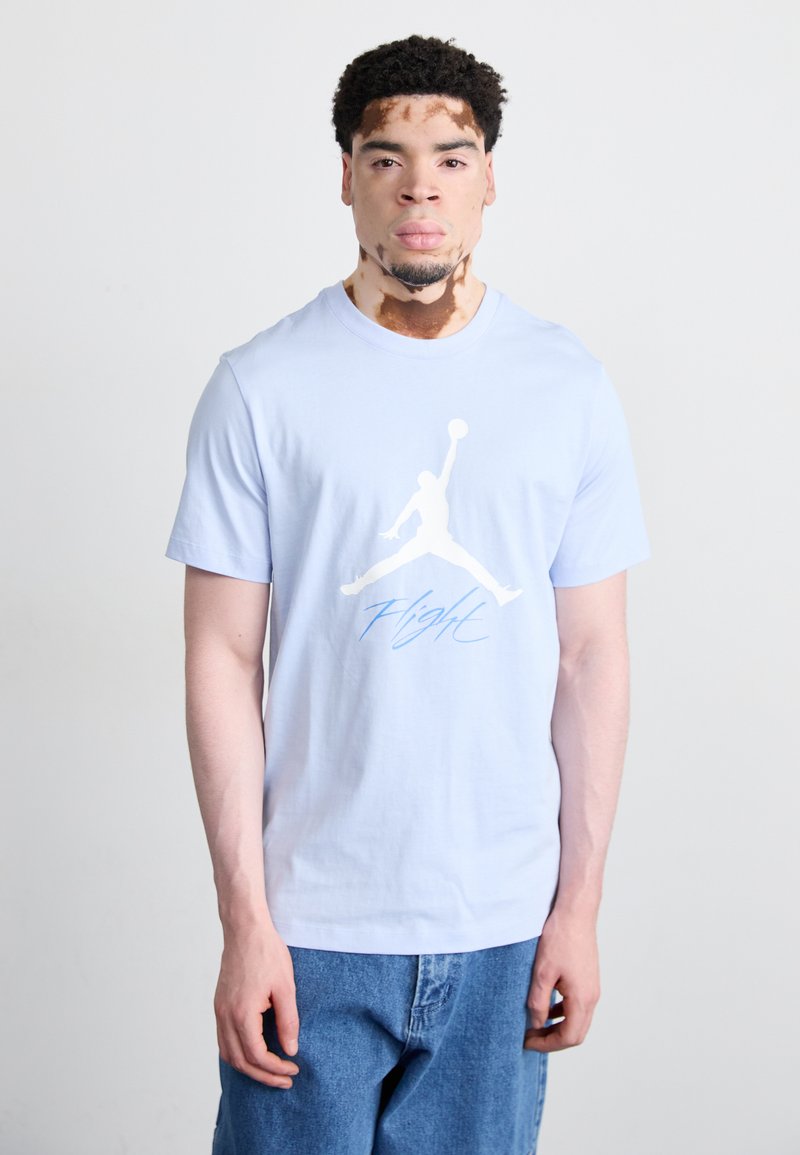 Jordan JUMPMAN FLIGHT TEE - Camiseta estampada - hydrogen blue