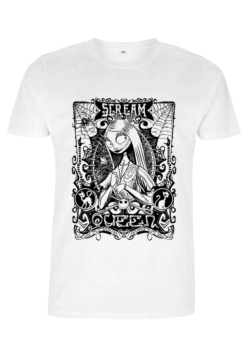 Disney NIGHTMARE BEFORE CHRISTMAS SALLEY NEAUVOU - Triko s potiskem - white