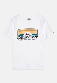 Quiksilver STEP INSIDE YOUTH - Camiseta estampada - white/blanco ...