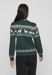 VILA VIDEER LS CHRISTMAS - Džemperis - pine grove pattern jacquard
