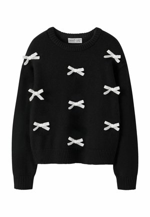 LANGARM - Strickpullover - black