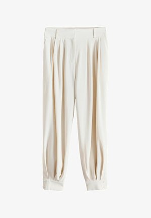Next, REGULAR FIT - BALLOON LEG TAILORED TROUSERS - Trousers - ecru
