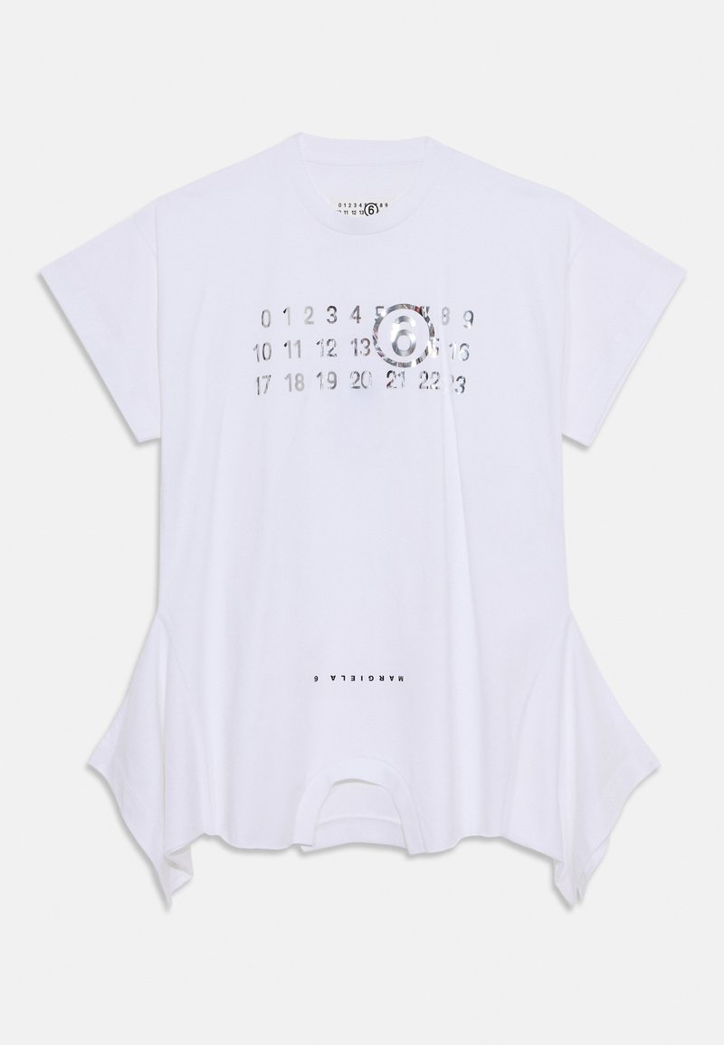 MM6 Maison Margiela Jerseyjurk wit