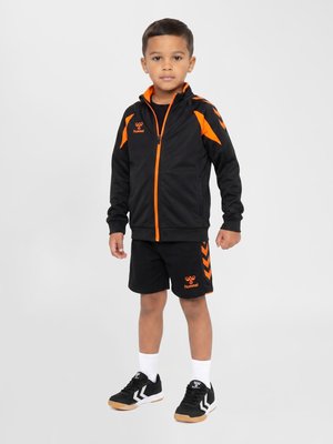 Hummel, CORE 2 0 TRACK ZIP - Trainingsjacke - black orange tiger