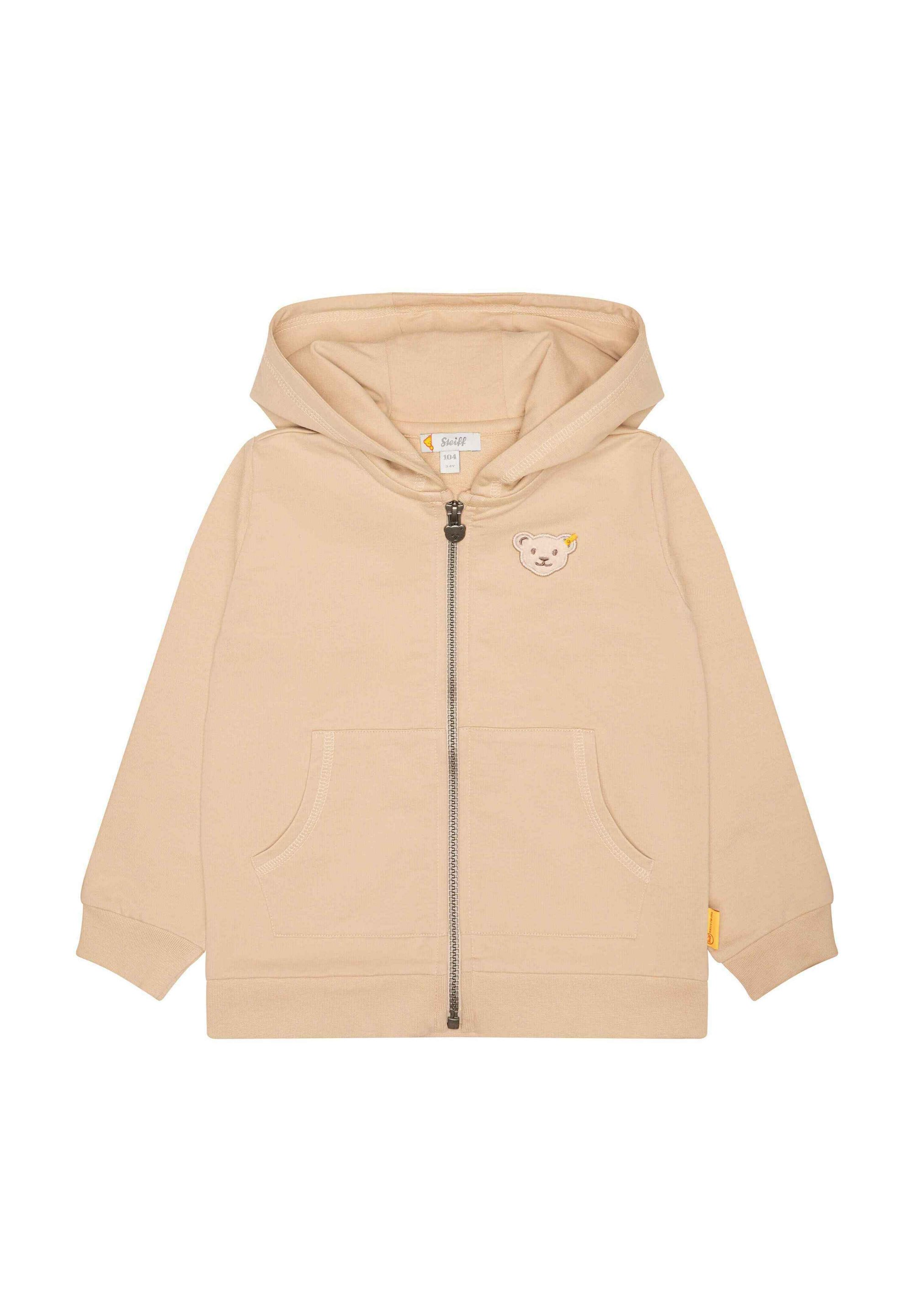 Steiff SPECIAL MADE UNITS Sweatjacke doeskin/braun