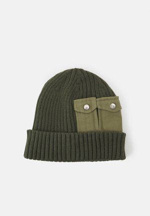 UTILITY BEANIE UNISEX - Megzta kepurė - dark olive