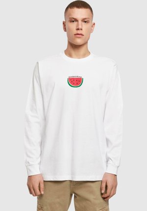 Merchcode SUMMERTIME WITH CUFF - Long sleeved top - white