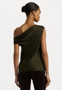 Lauren Ralph Lauren SATIN CHARMEUSE OFF THE SHOULDER BLOUSE - Blúz - botanic green