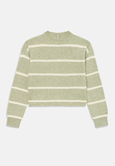 KOGFRANCA SHORT STRIPE - Pullover - desert sage/birch