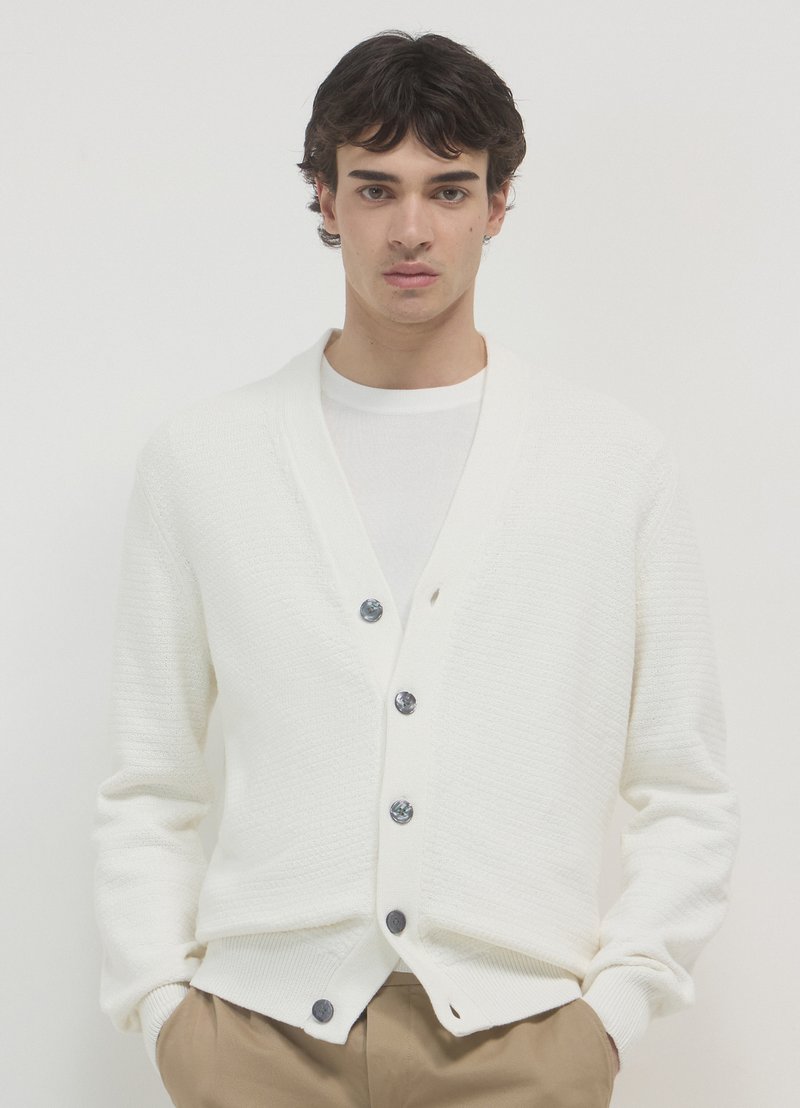 Calliope Cardigan - bianco lana