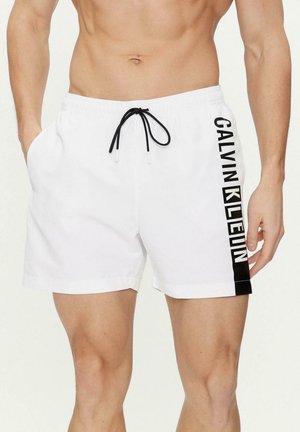 Calvin Klein MEDIUM DRAWSTRING-GRAPHIC  - Shorts da mare - white