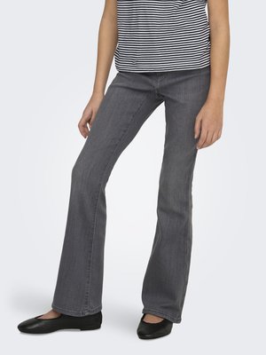 ONLY GIRLS KOGRAIN - Flared jeans - medium grey denim