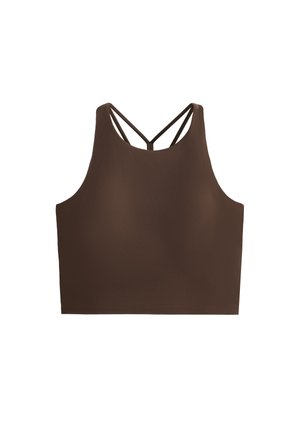 OYSHO COMFORTLUX STRAP WITH CUPS - Débardeur - mottled light brown