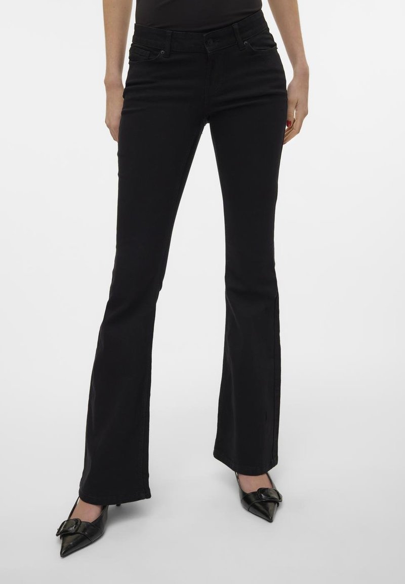 Vero Moda - VMSIGI FLARED JEANS  - Jeans bootcut - black denim, Forstørre