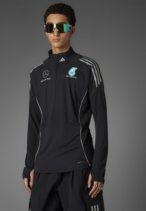 adidas Originals MERCEDES - AMG PETRONAS FORMULA ONE TEAM MECHANICS MEN - Long sleeved top - black   reflective silver