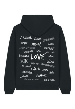 UNIVERSAL LOVE BACK PRINT - Hoodie - black