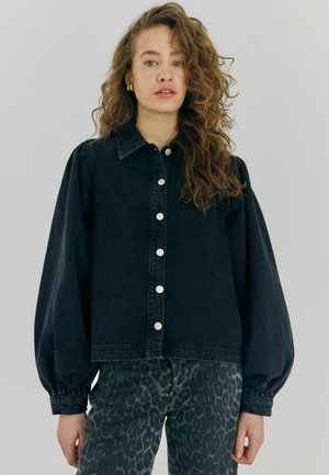 NINNI - Blúzka so zapínaním na gombíky - black washed