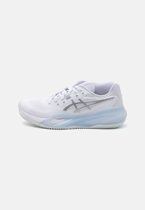 GEL RESOLUTION X - Clay court tennis shoes - white/pure silver