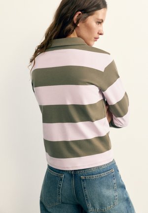PULL&BEAR, LONG SLEEVE - POLO SHIRT - Polo - striped