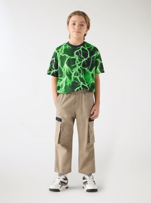 Terranova, CON FULMINI - T-shirt con stampa - var verde
