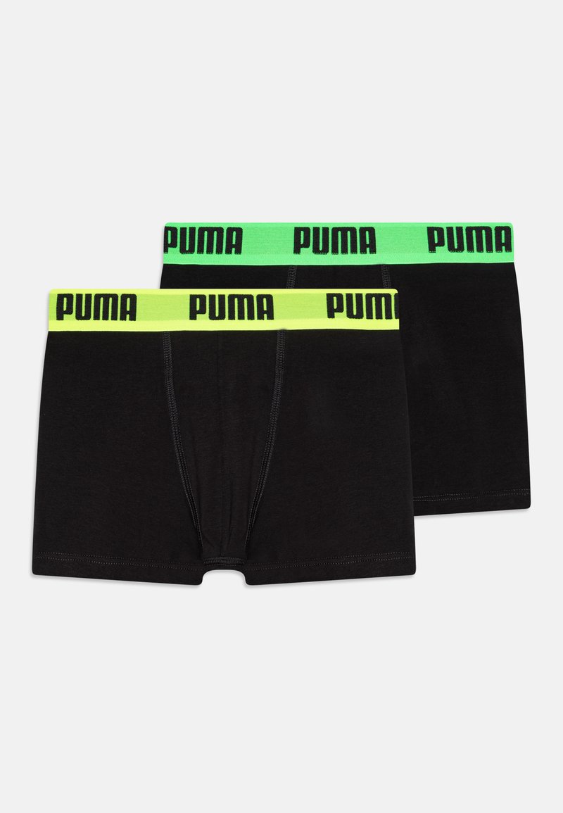 Crne bokserice s neonsko zelenim pojasom na kojem se nalazi crni "PUMA" logo. Mekan materijal s uskim krojem i modernim dizajnom.
