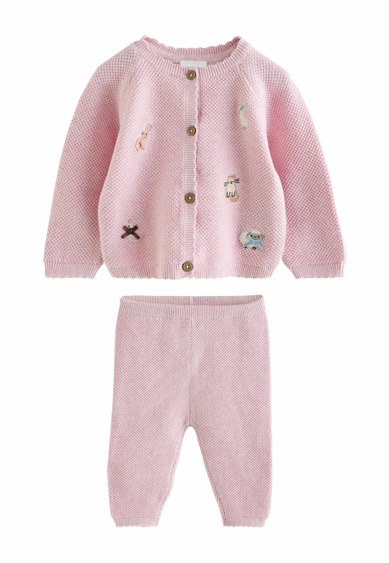 Next BABY CARDIGAN AND LEGGINGS SET 2 PIECE - Leggings – byxor - pink ...