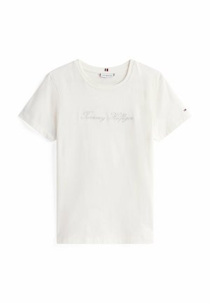 Tommy Hilfiger, T-shirt print - ivory silk