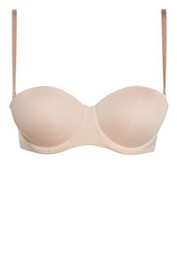 Mitmeti kinnitatav / paelteta rinnahoidja - nude