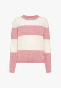 Non selezionato, bianco panna rosa scuro