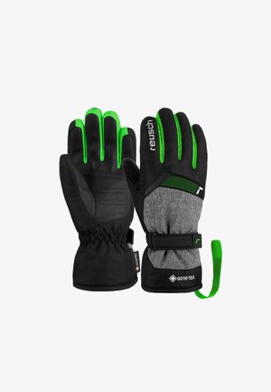 Reusch FLASH - Gloves - 7679 blck blck mel neon green
