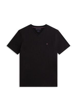 Tommy Hilfiger, ESSENTIAL V NECK TEE CORE - Basic póló - black